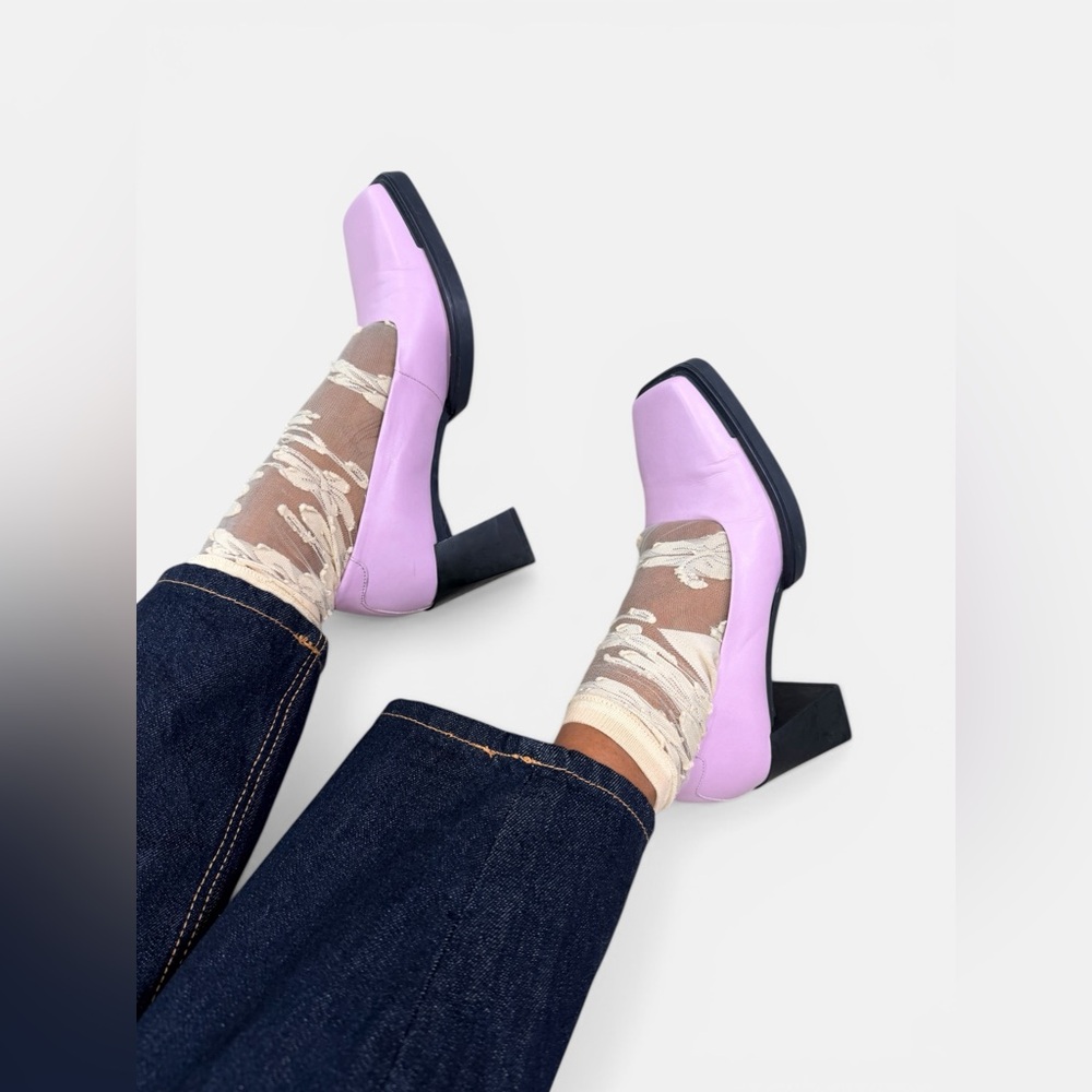 VagaBond Shoemakers Lavender Chunky Pumps